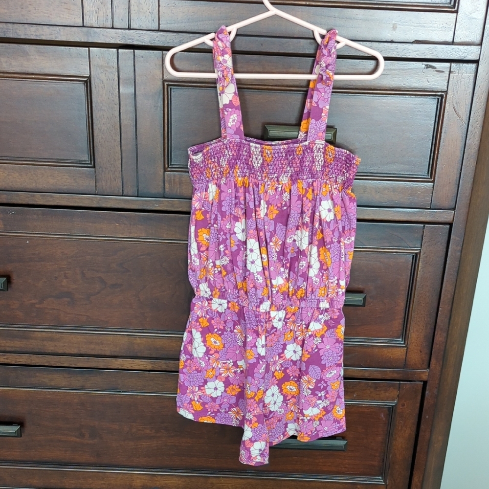 Floral Purple Kids One Piece